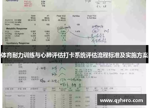 体育耐力训练与心肺评估打卡系统评估流程标准及实施方案